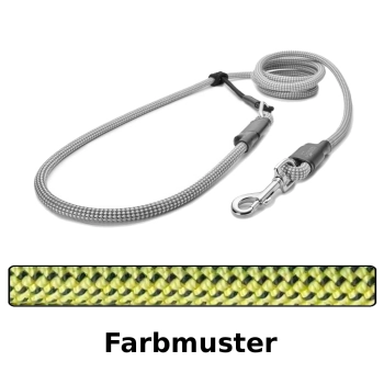 EASYLONG Hundeleine - M - 2m - gelb mit schwarzen Punkten